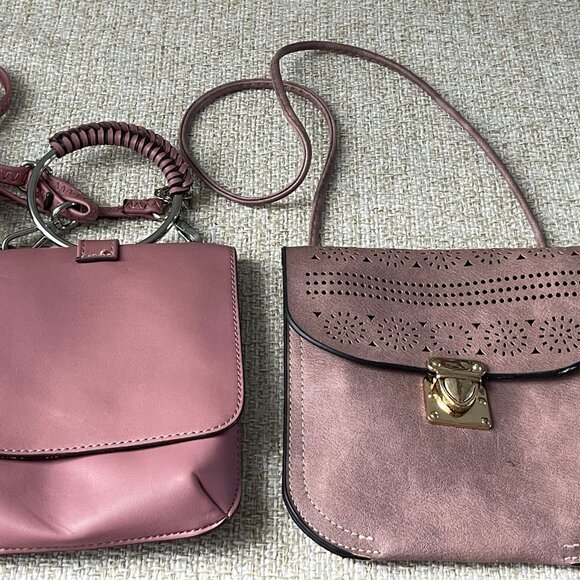 Handbags - 2 crossbody bags Lot of 2 purple faux leather bag